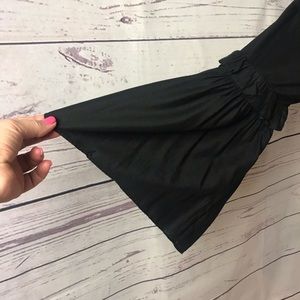 INC Blouse 3/4 sleeve with flare Black pretty Lg